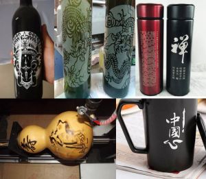 哈尔滨松北区酒瓶葫芦工艺品激光雕刻机